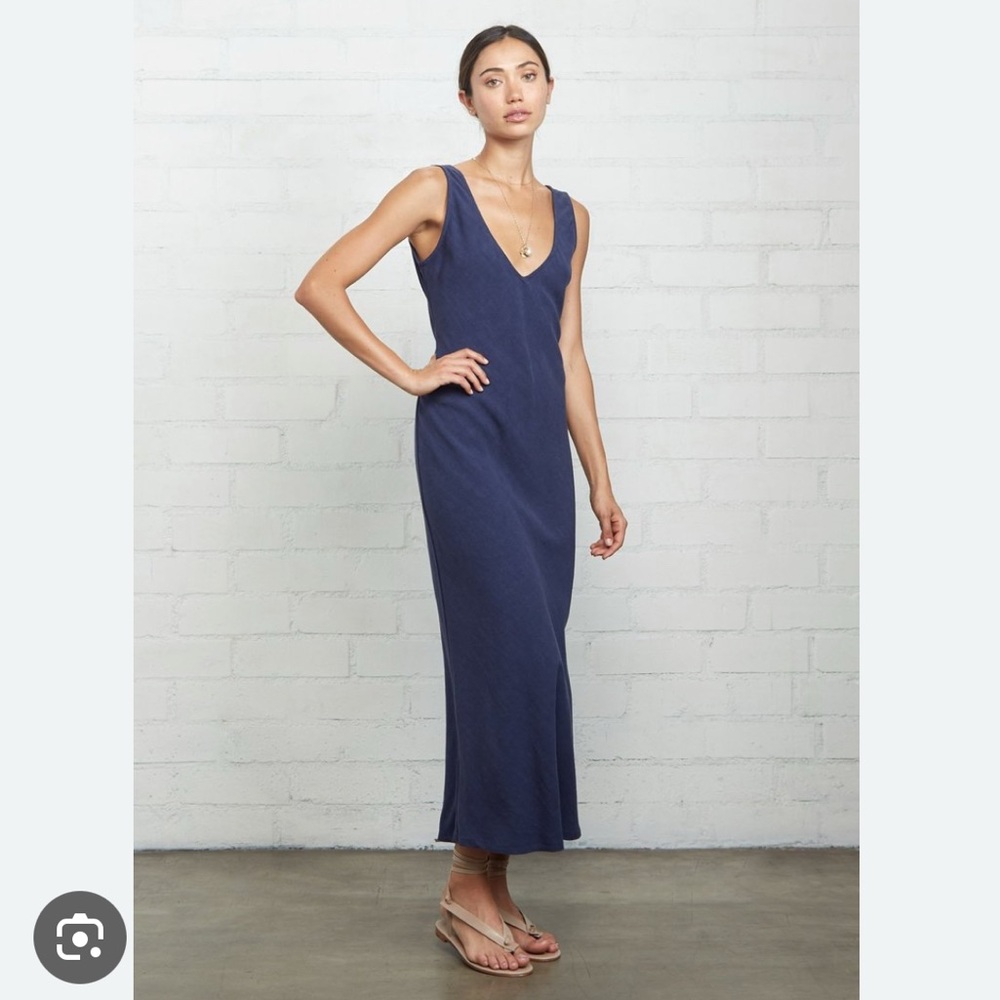 Rachel Pally Linen Simona Navy Dress new with tags